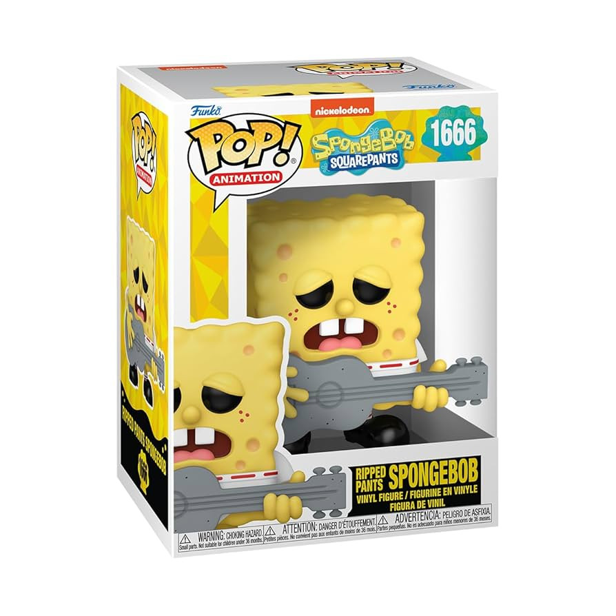 Funko POP! TV: Spongebob Squarepants 25th Anniversary - Spongebob Squarepants with Guitar - Colle... | Amazon (US)