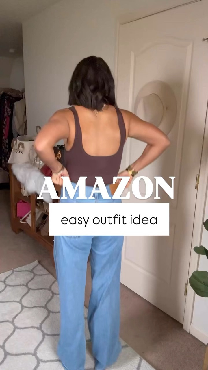 Easy Amazon outfit! Wearing Size size in cardigan, size xs/s in bodysuit, size 27 in jeans. Boots fit tts. I’m 5’5 for reference. 

#LTKFindsUnder100 #LTKSeasonal