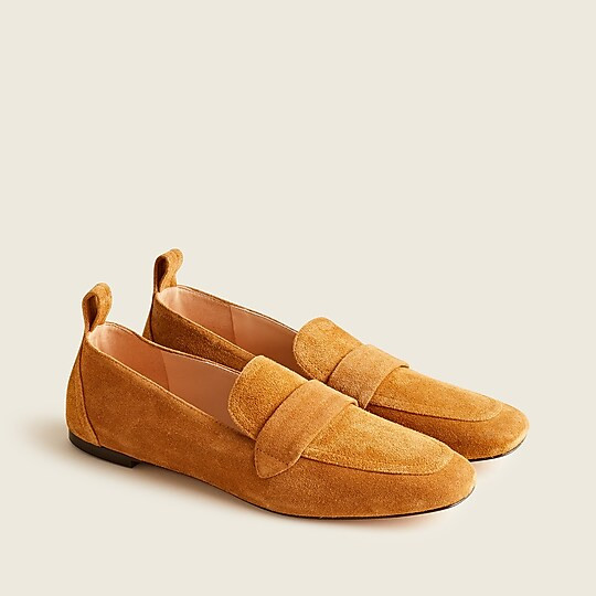 Marie tab loafers in suede | J. Crew US