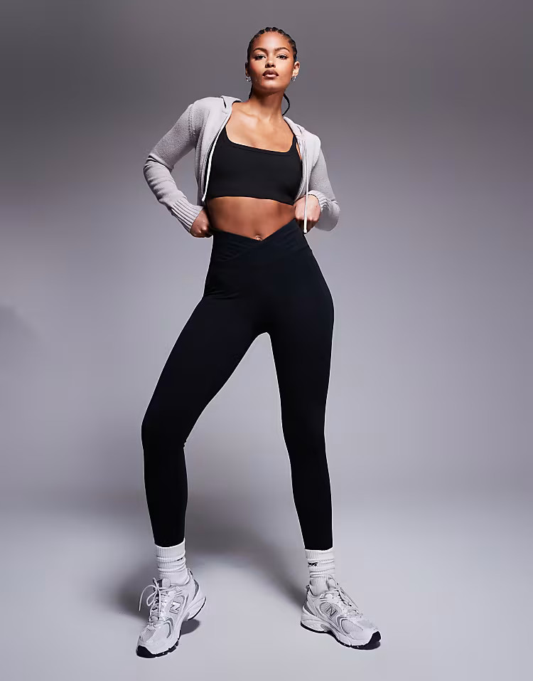 ASOS 4505 Tall Icon slim kick soft touch yoga legging in black | ASOS (Global)