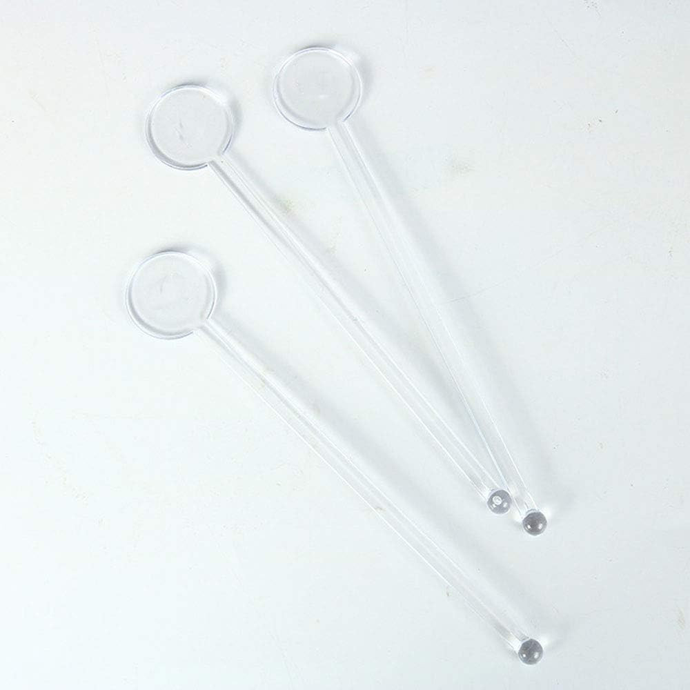 Gdeal 7 Inches Cocktail Swizzle Stick - Disc Top Drink Stirrers Plastic Coffee Whiskey Stirrers Pack | Amazon (US)