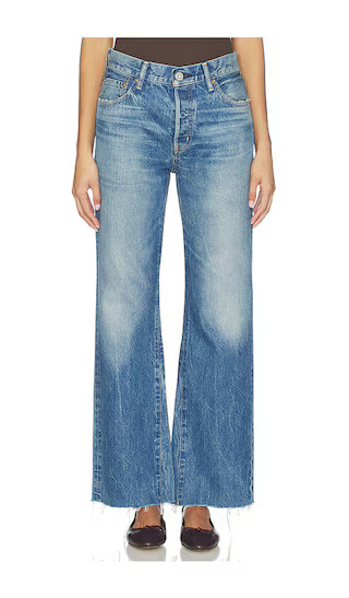 Atlantis Remake Flare Jeans in Blue | Revolve Clothing (Global)