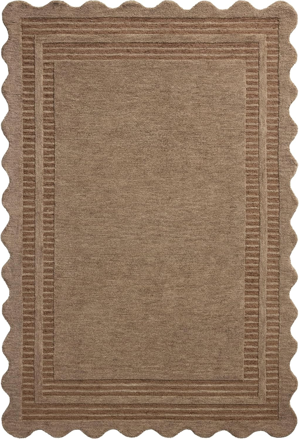 Loloi Chris Loves Julia Scottie Collection SCO-01 Mocha/Clay 9'-3" x 13', .87" Pile Height, Area ... | Amazon (US)