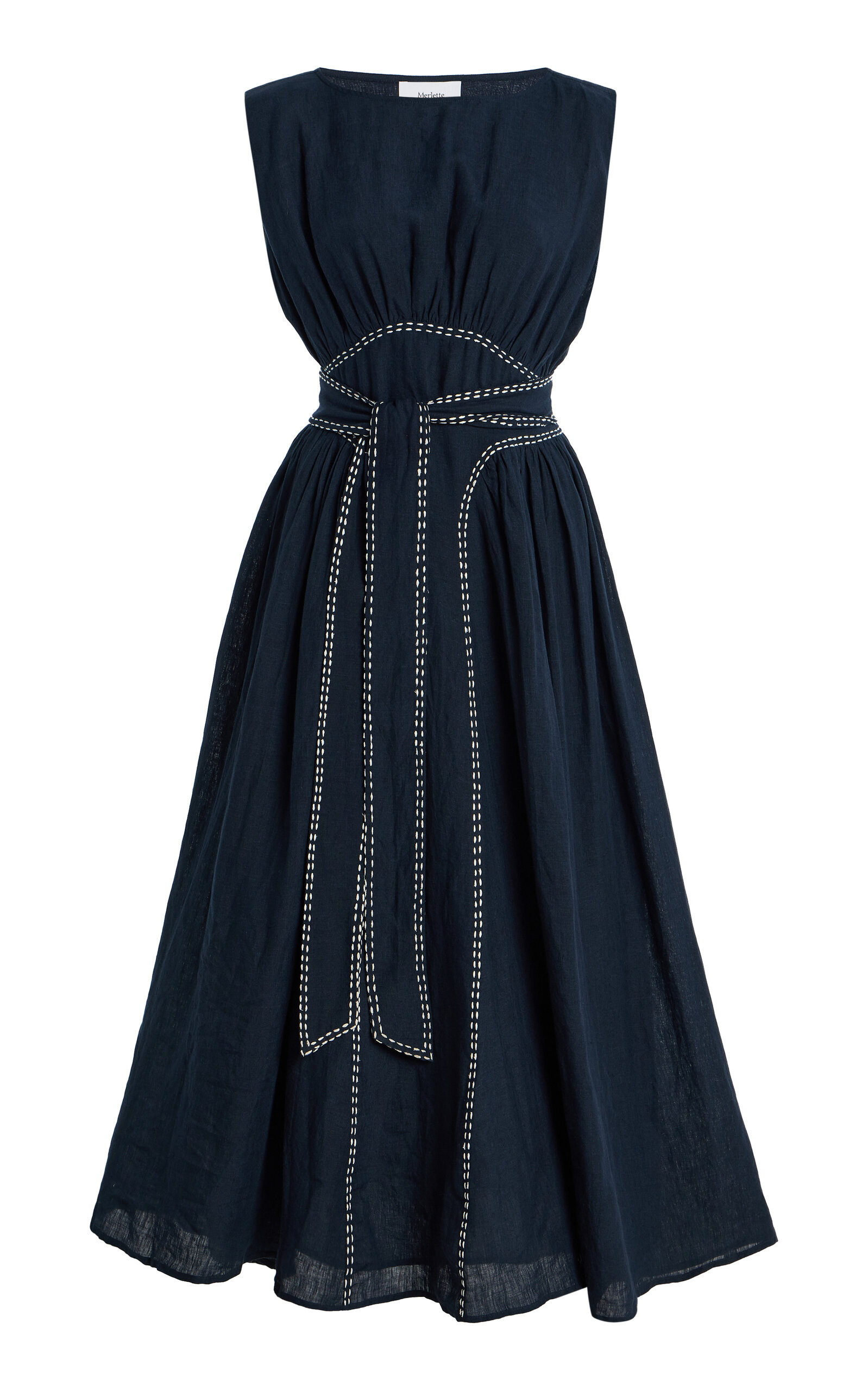 Verena Linen Midi Dress | Moda Operandi (Global)