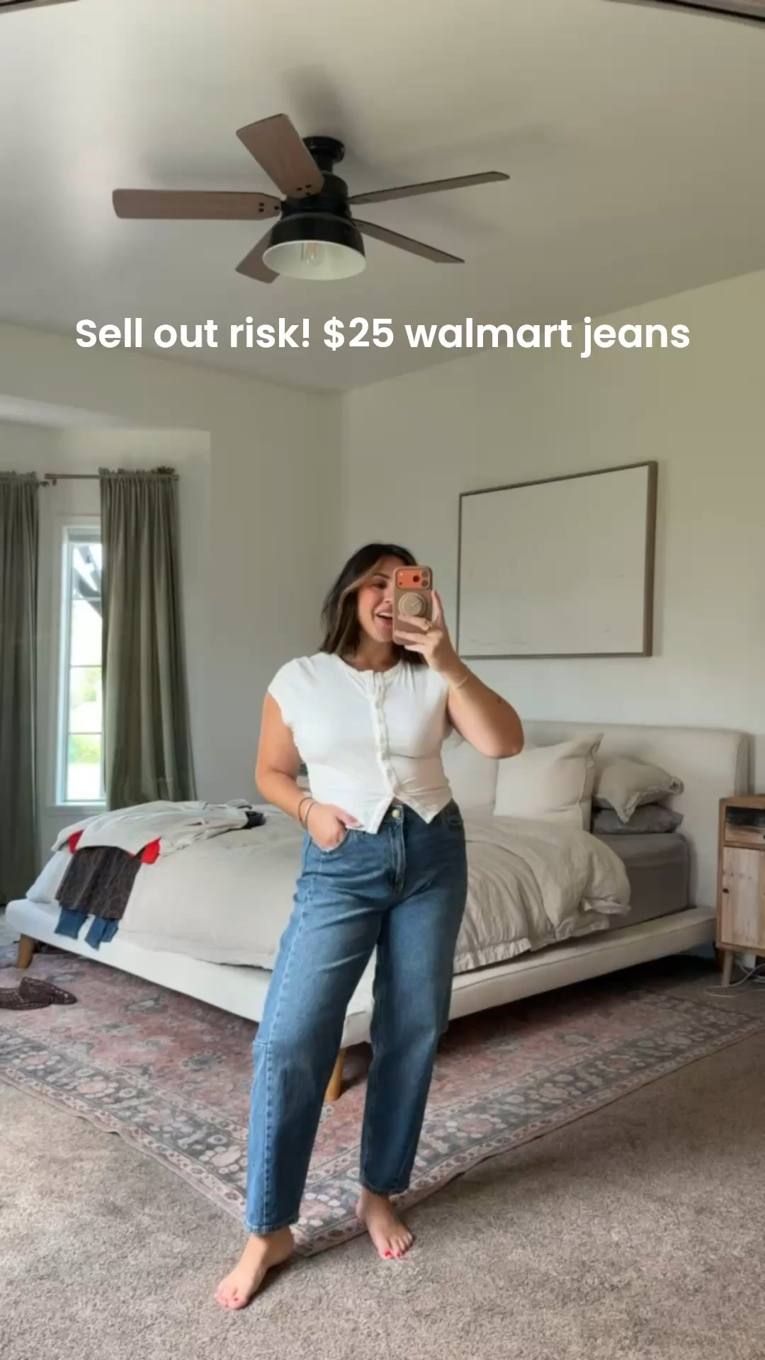 The sweetest barrel jeans but kinda look like straight leg mom jeans? Love! Size 10. TTS with some room. Under $25. Walmart. Midsize.

#LTKMidsize #LTKSaleAlert #LTKSeasonal