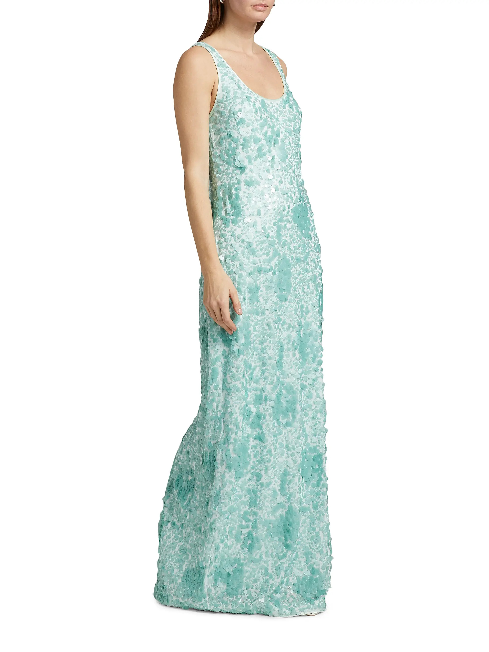 SIMKHAI Bex Paillette Tank Maxi Dress | Saks Fifth Avenue | Saks Fifth Avenue