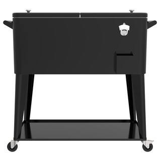 Permasteel 80 Qt. Black Chest Cooler | The Home Depot