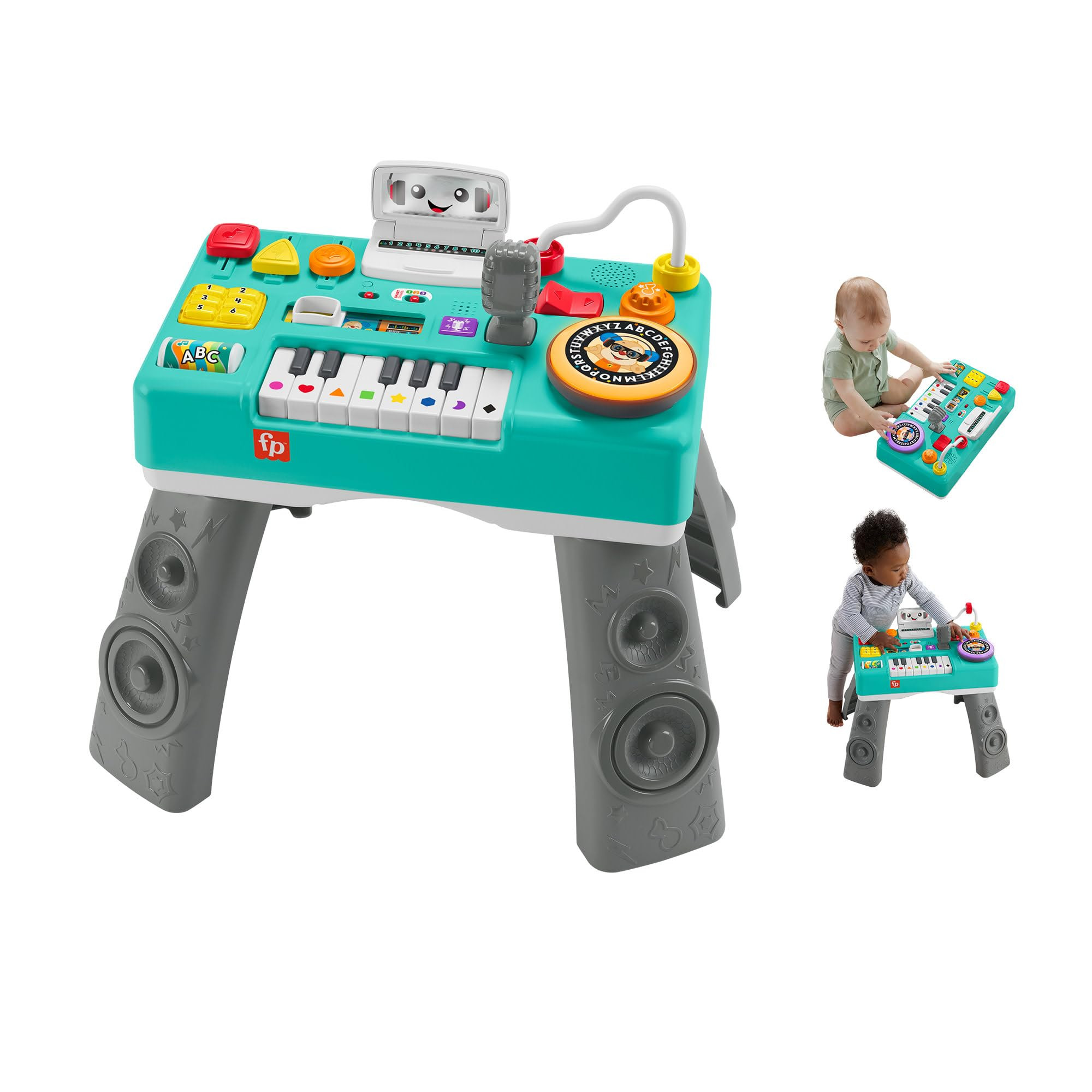 Fisher-Price Baby & Toddler Activity Table, Laugh & Learn Mix & Learn DJ Table, Musical Learning ... | Amazon (UK)