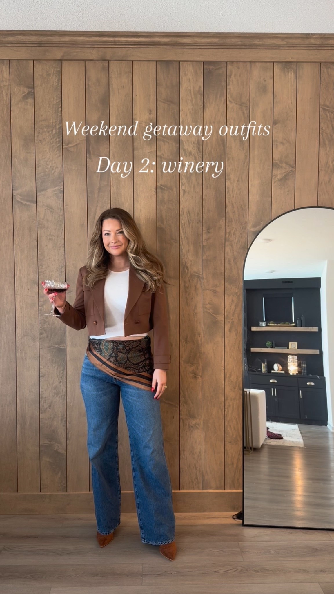 Weekend Getaway Outfits: Winery 🍷🔗

Jacket is my grandmas, so I’ve linked similar! 

#LTKootd