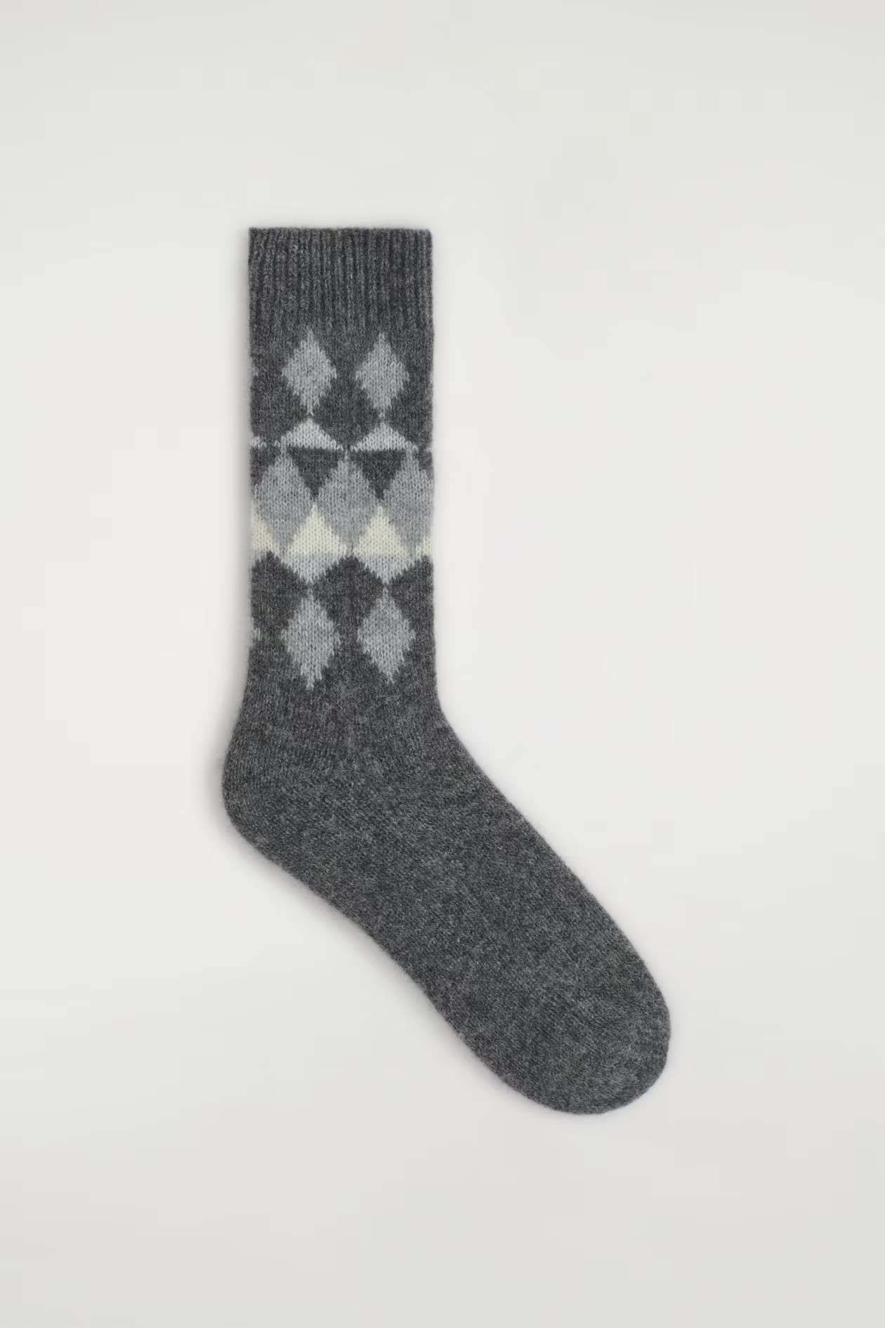 FAIR ISLE CASHMERE SOCKS - CHARCOAL | COS GB | COS UK