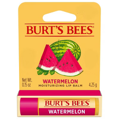 Burt's Bees Moisturizing Lip Balm - Watermelon - 0.15oz | Target