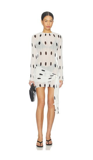 LIONESS Ford Mini Dress in Moonlight Polka. Size M | Revolve Clothing (Global)