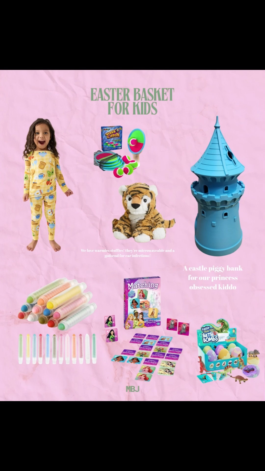 Easter Basket stuffers for our kiddo’s Easter basket that aren’t candy or only Easter themed!