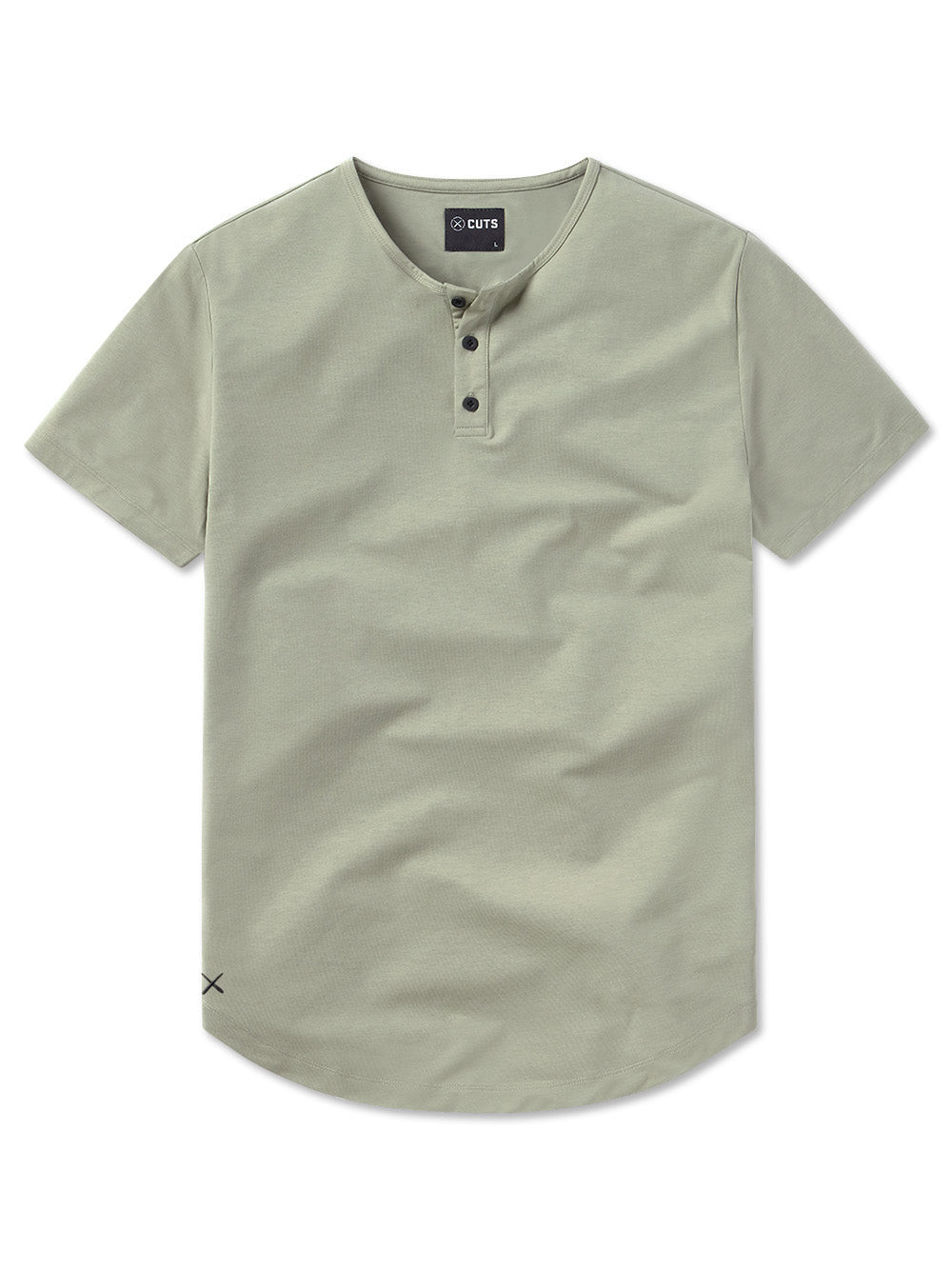 AO Henley Curve-Hem | Swell Signature-fit PYCA Pro® | Cuts Clothing