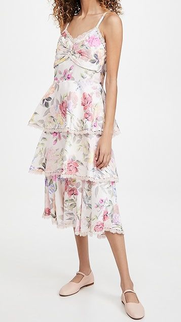 Printed Sleeveless Midi Dress | Shopbop
