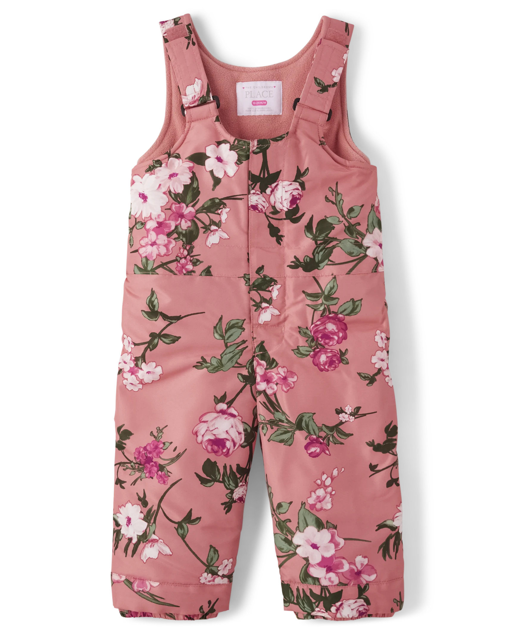 Toddler Girls Sleeveless Print Snow Overalls | The Children's Place  - EMPIRE PURPLE | The Children's Place