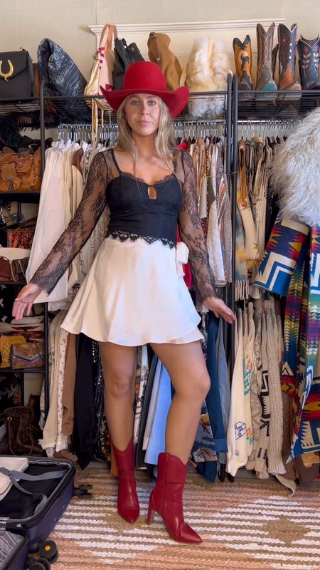 Classy cowgirl combos. Wearing size medium in both skirts (I’m a true size 6)

#LTKstyletip #LTKfindsunder50 #LTKSeasonal