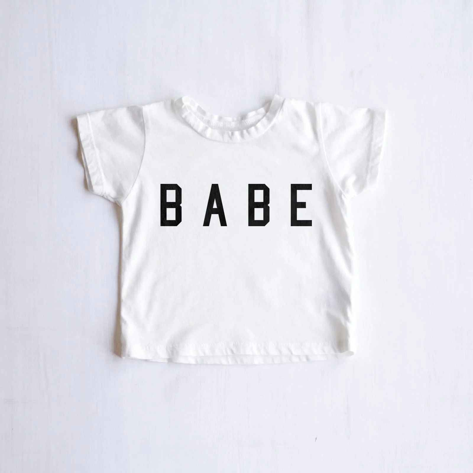 Kids Babe T Shirt in White - Ford And Wyatt | Ford and Wyatt