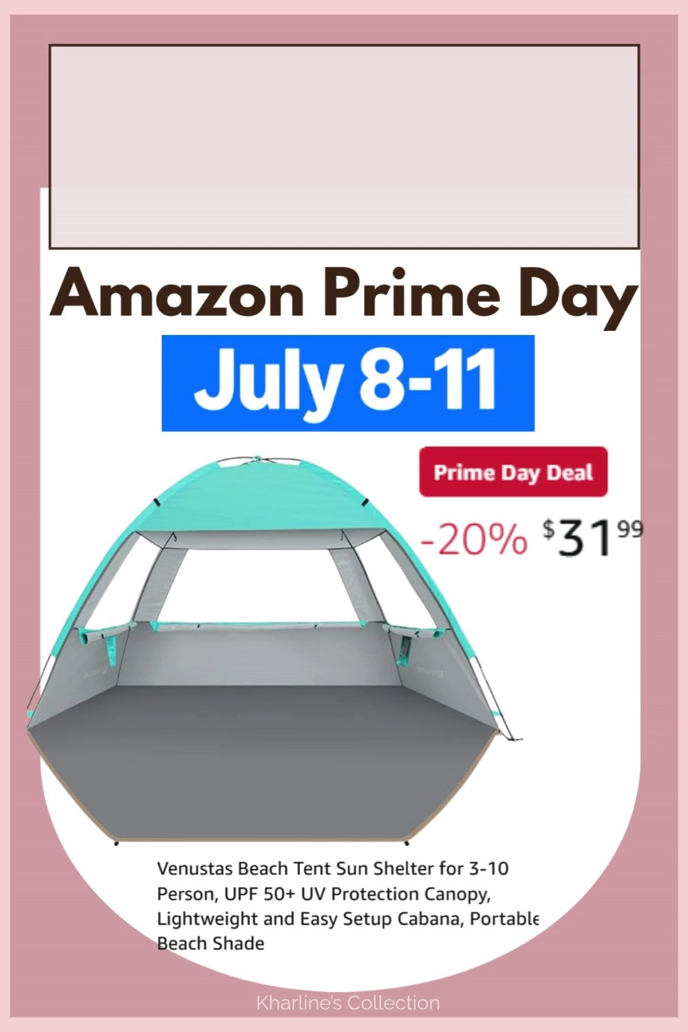 Sun Shelter for the Beach – Lightweight, Portable, Shade All Day
If you’ve ever spent a beach day fighting the umbrella, you need this sun shelter in your life. It’s portable, easy to set up, and gives all-day shade without the struggle.

Perfect for kids, long days outdoors, or just keeping your vibe cool and shaded.

☀️ On sale now for Prime Day — tap to grab it before beach trips begin!

#SunShelter #BeachDayEssentials #AmazonPrimeDayDeals #LTKBeachSetup #PortableShade #SummerOnSale #LTKOutdoors #FamilyBeachGear #SoftLifeOutside 

 #LTKSaleAlert #LTKFindsUnder50 #LTKBaby