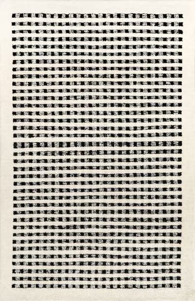 Ivory Kristie Wool Striped 8' x 10' Area Rug | Rugs USA