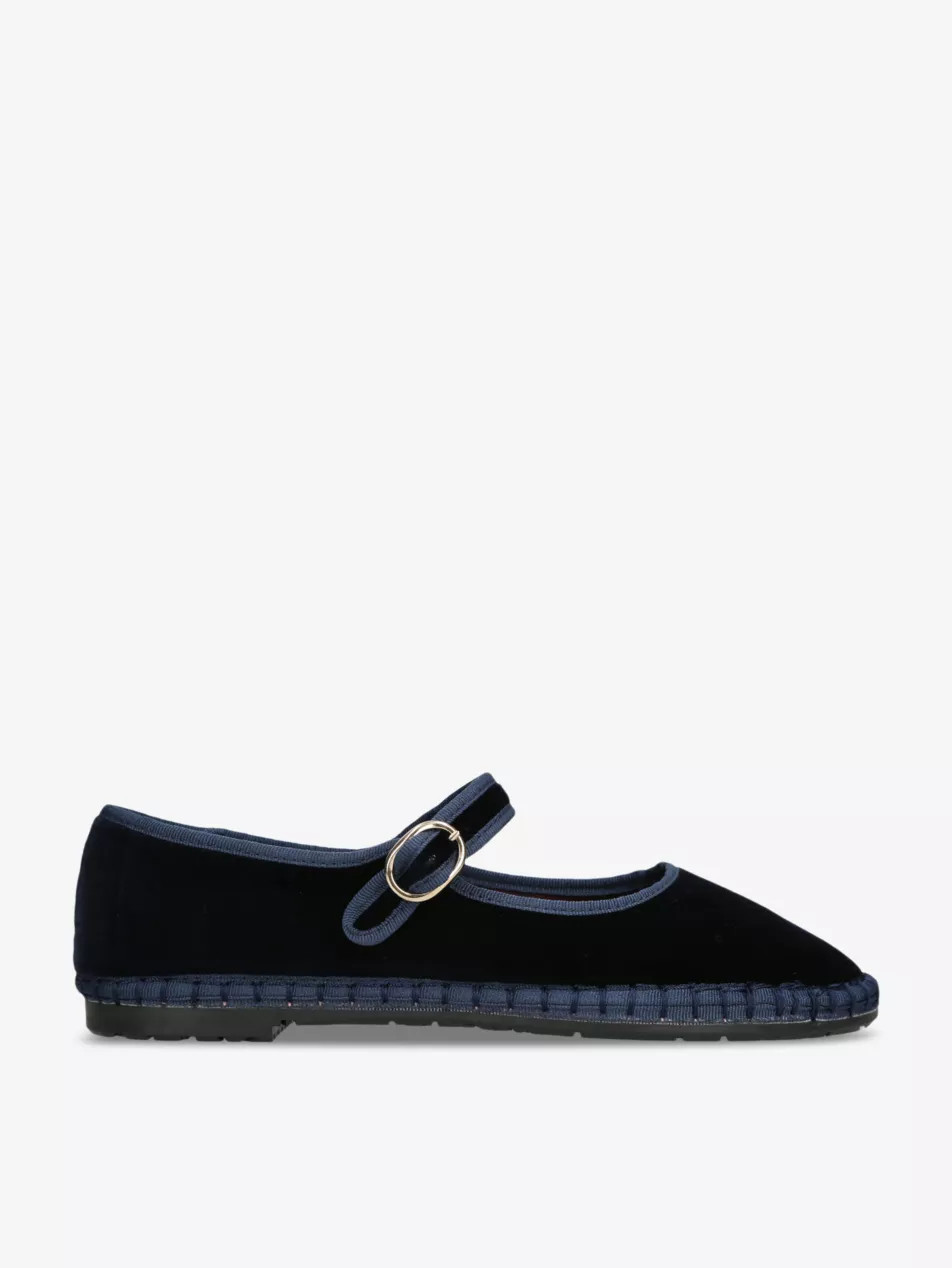 Molly single-strap cotton Mary Jane flats | Selfridges