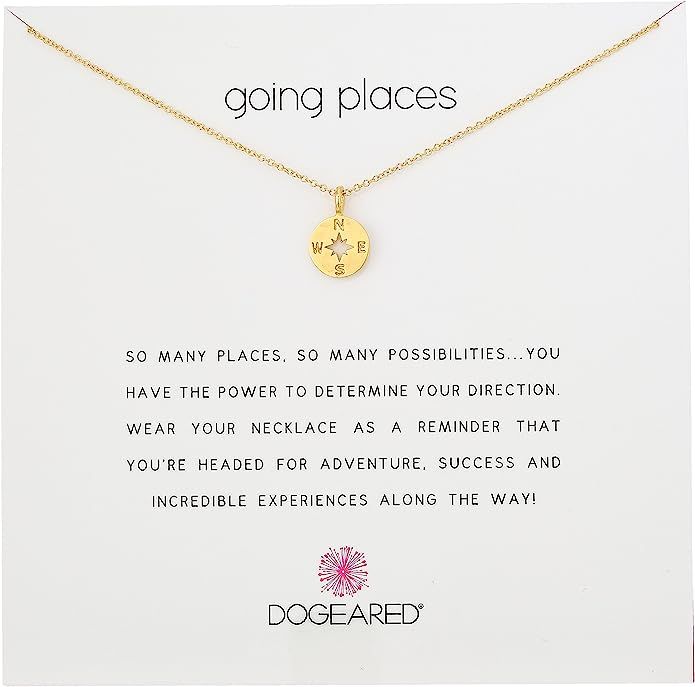 Dogeared "Going Places" Compass Disc Chain Necklace | Amazon (US)
