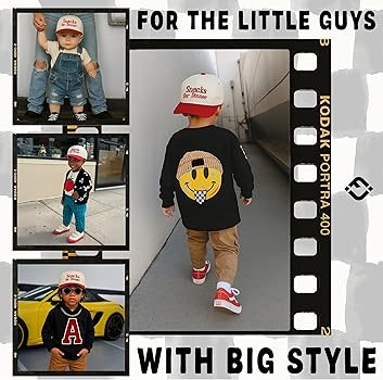 Funky Junque Kids, Baby & Toddler Trucker Hat – Adjustable Snapback Baseball Caps for Boys & Gi... | Amazon (US)