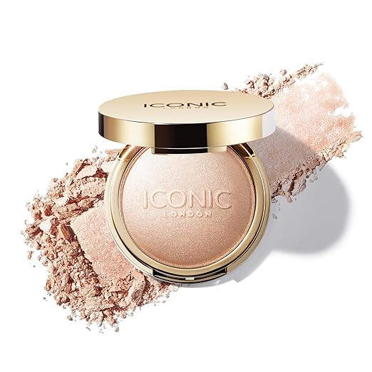 ICONIC LONDON Lit and Luminous Baked Highlighter | Powder Highlighter for a Radiant Glow, Cruelty... | Amazon (US)