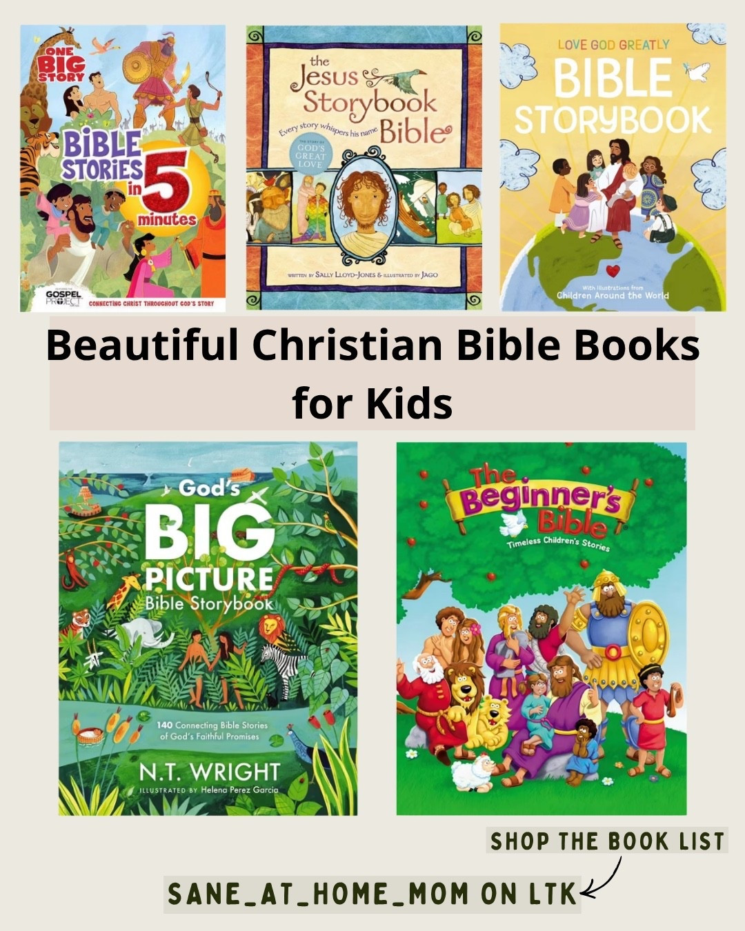 A few of our favorite Christian Bible books for kids 🤎📖

I love finding beautifully illustrated Bible storybooks that make it easy to bring Scripture into our daily family rhythm. These are wonderful books to read together, whether you’re looking for a first Bible, a Bible storybook for younger children, or simply some new Christian books to add to your family’s bookshelf.

With fall coming, I’m especially looking forward to slower afternoons and cozy reading time together—and these are such lovely choices for daily Bible reading, family devotionals, Christian homeschooling, and learning Bible stories with kids. 🍂

If you’re looking for meaningful Christian kids’ books that are both engaging and beautifully designed, I linked all 5 of these on my LTK.

Tap over to my LTK to shop the complete Bible book list and find the ones that would be a good fit for your kids! 🤎

#ChristianKidsBooks #KidsBible #BibleStorybooks #ChristianParenting #FallReading

#LTKcanada #LTKfall #LTKkids