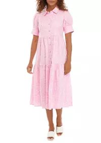 Women's Floral Printed Midi Shirt Dress | Belk