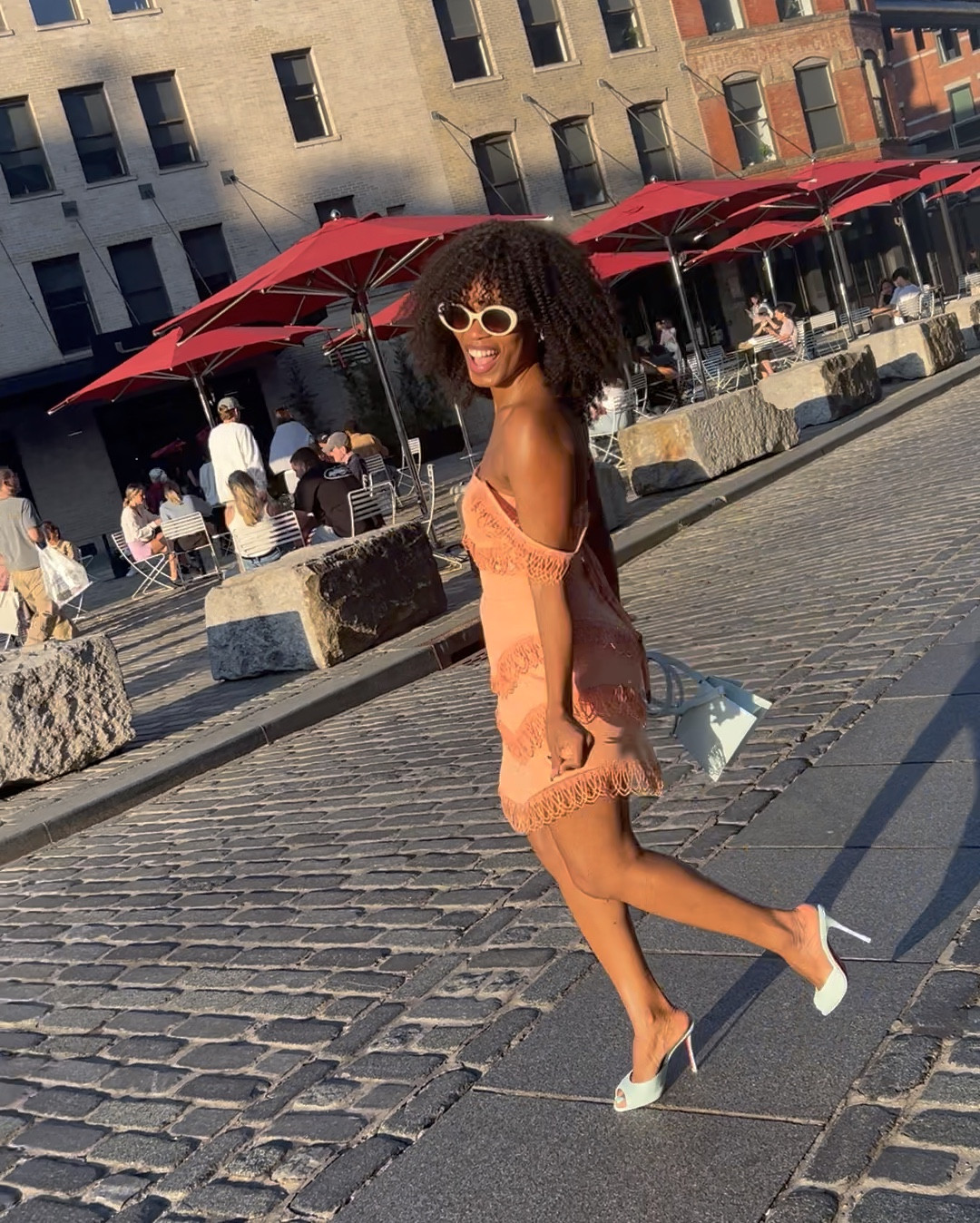 Sunlit cobblestones, shared glances, and that quiet understanding only a sister-bestie brings.

New York moves faster when you’re laughing in sync, dressed with intention, collecting moments instead of rushing past them.

Some days are about the outfit.
Some days are about who’s walking beside you.

Both matter.

Think:

✔️ New York summer street style
✔️ golden hour city walks
✔️ feminine city dressing
✔️ peach tone outfit inspiration
✔️ elevated casual NYC look
✔️ heels on cobblestones confidence
✔️ sister bestie style moments
✔️ effortless daytime glam
✔️ city strolls turned memories
✔️ soft luxury, lived-in

For presence that speaks before you do ✨

#LTKootd #LTKdayinmylife #LTKTravel