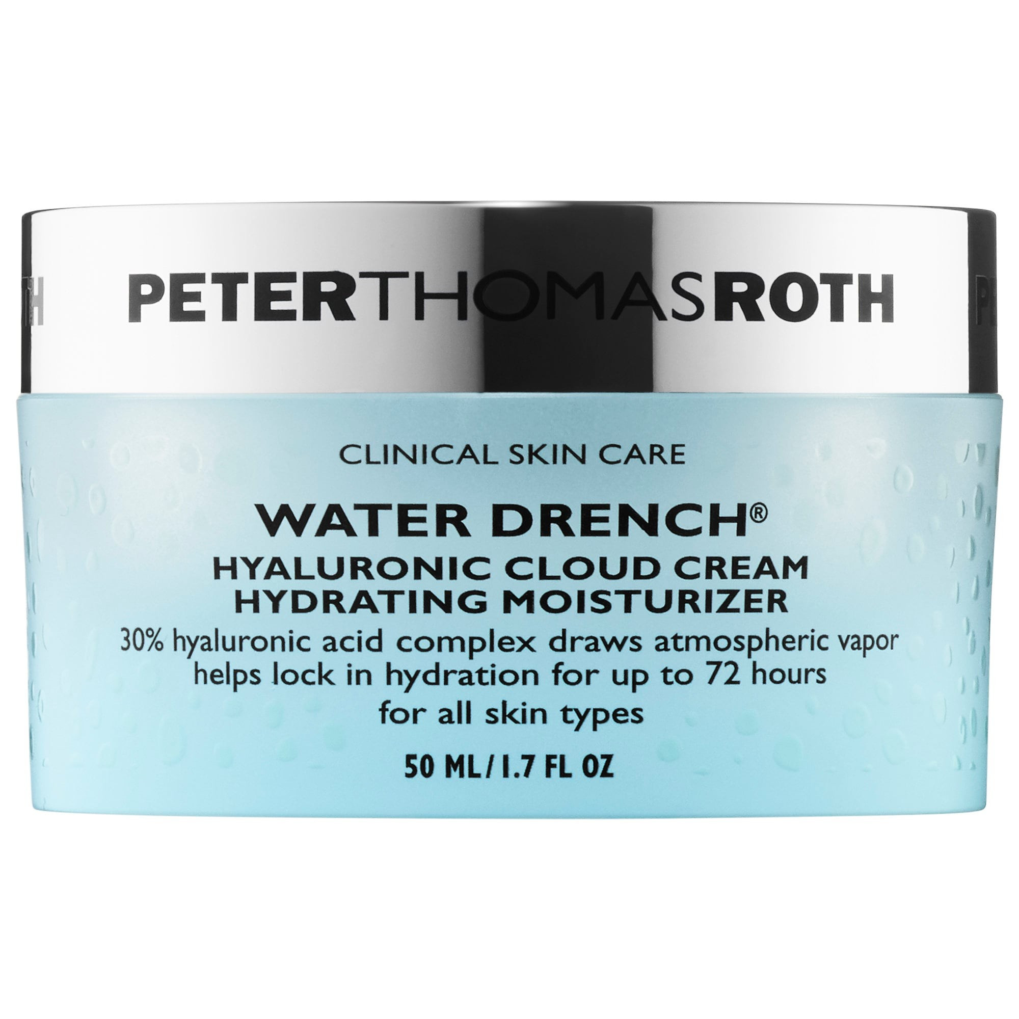 Peter Thomas Roth Water Drench Hyaluronic Cloud Cream Hydrating Refillable Moisturizer 1.7 oz/ 50 mL | Sephora (US)