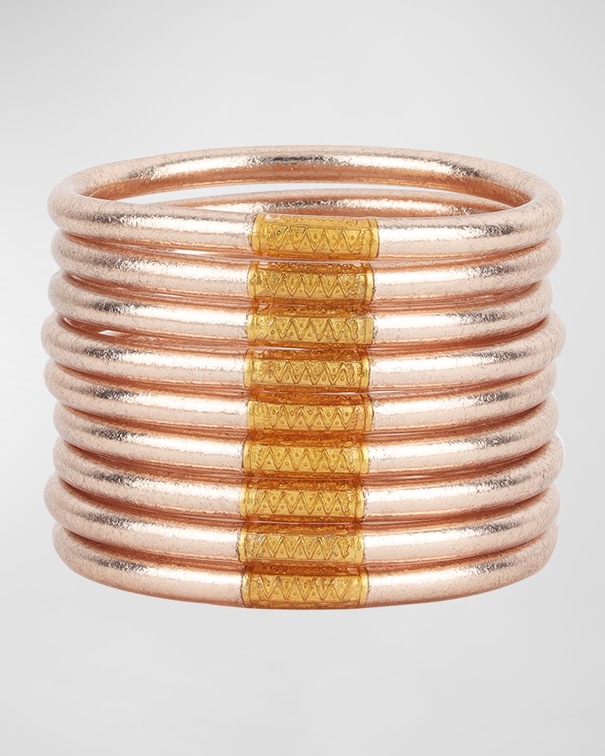 Exclusive Champagne All Weather Bangles, Set of 9 | Neiman Marcus