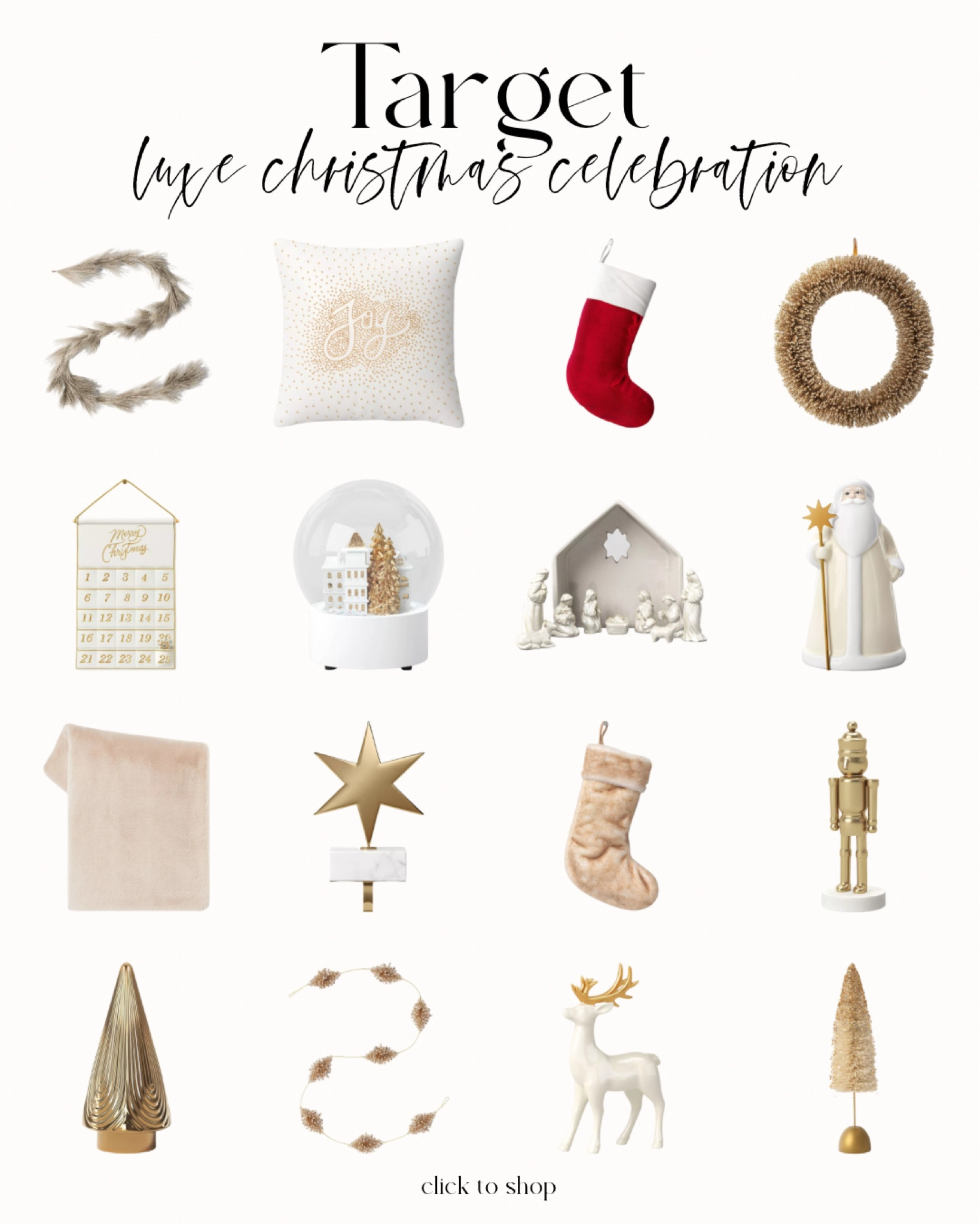 Luxe holiday Christmas decor from Target

#LTKHoliday #LTKSeasonal #LTKhome