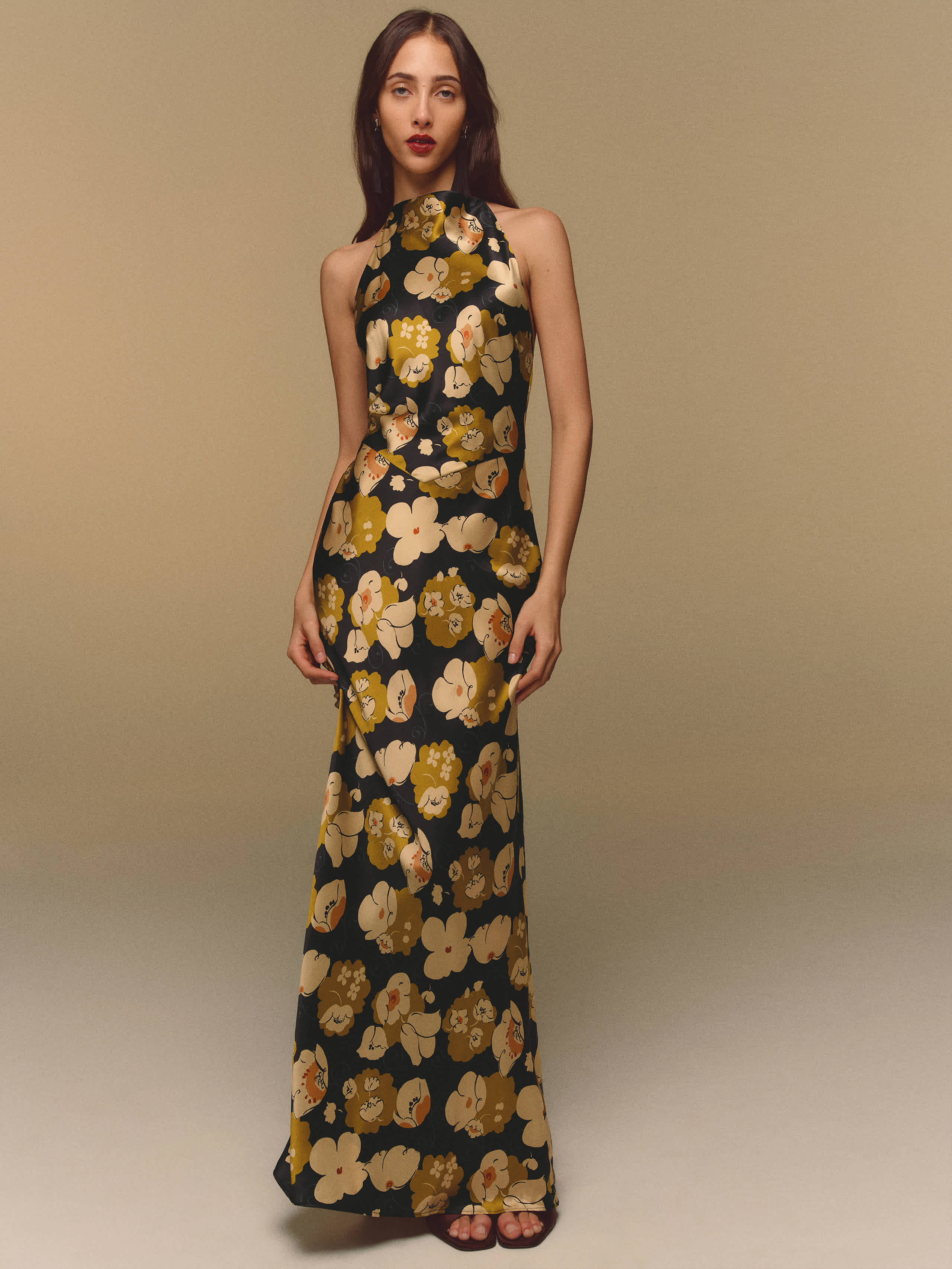 Reformation Bianca Silk Dress Black 10 | Reformation (Global)