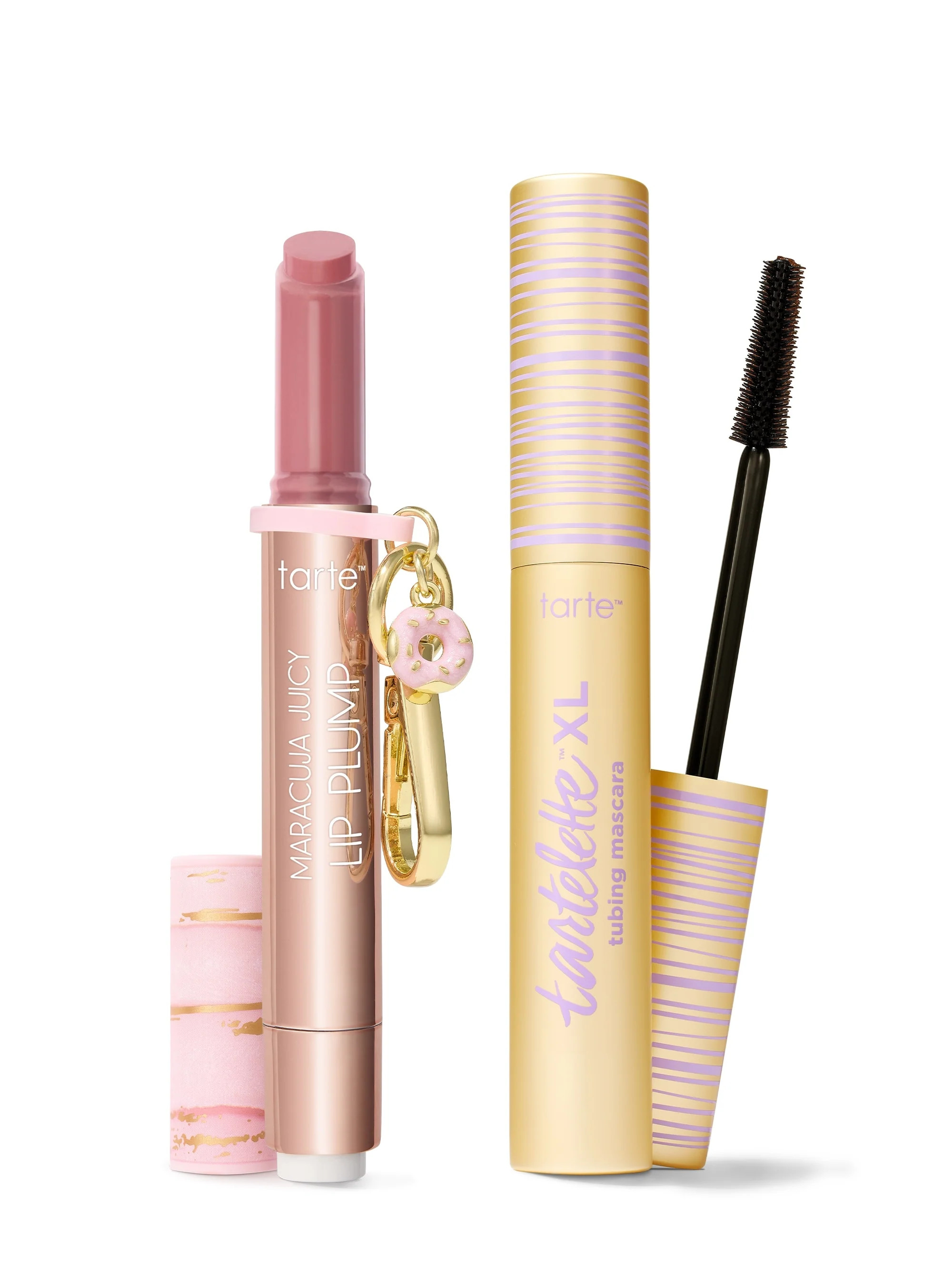 tarte x Dunkin' maracuja juicy lip & XL tubing mascara duo + FREE char | tarte cosmetics (Global)