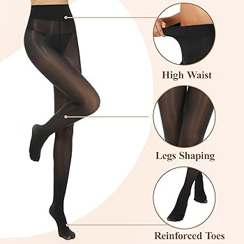 Shiny Pantyhose Sheer Tights, Silk Oil Shimmer | Amazon (US)