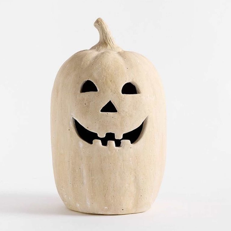 LED Lighted Halloween Pumpkin Decor - 12in Waterproof Resin Jack-o'-Lantern for Indoor Outdoor Fa... | Walmart (US)