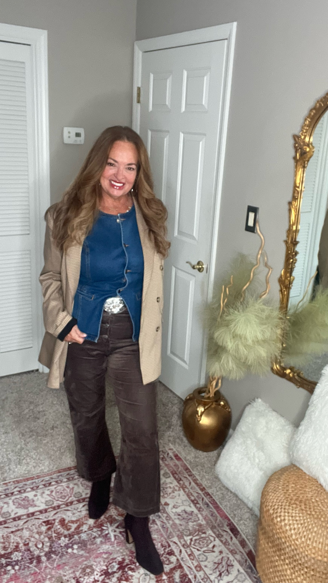 Channeling RL vibes. Denim, corduroy and small plaid with suede booties. 

#LTKStyleTip #LTKFindsUnder100 #LTKSeasonal