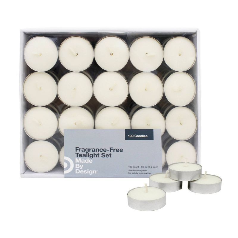 100pk Unscented Tealight Candle Set - Made By Design™ | Target