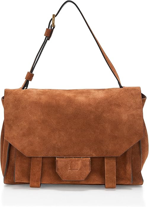 Ursa Suede Satchel, Cognac Brown | Amazon (US)