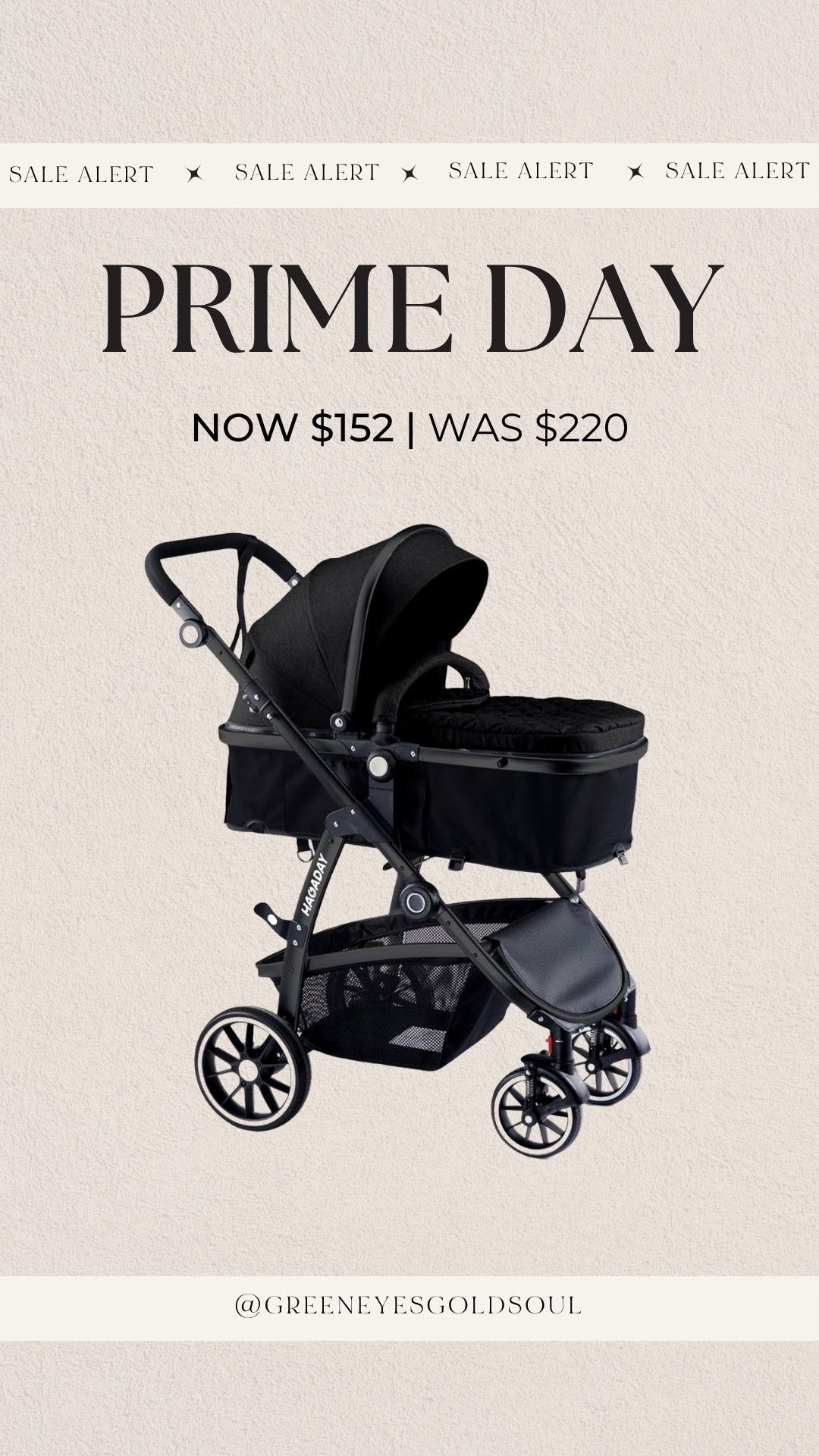 Amazon prime day deal! Baby stroller & reversible toddler seat! Was $220 now $152

Stroller, baby, newborn, sale, toddler, pregnant, mom to be