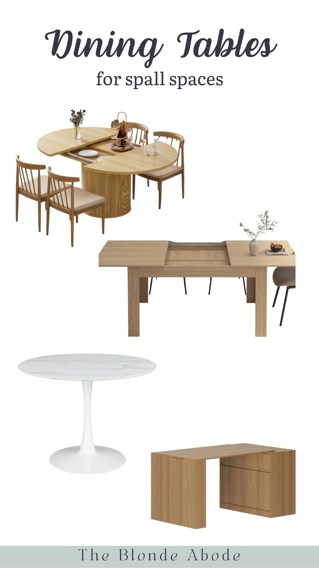 Small apartments or homes don’t always a lot for enough dining room space, especially if you are big into hosting get-togethers for your family or friends. Here are some dining table options from Wayfair that are great for small dining rooms.

#LTKHome