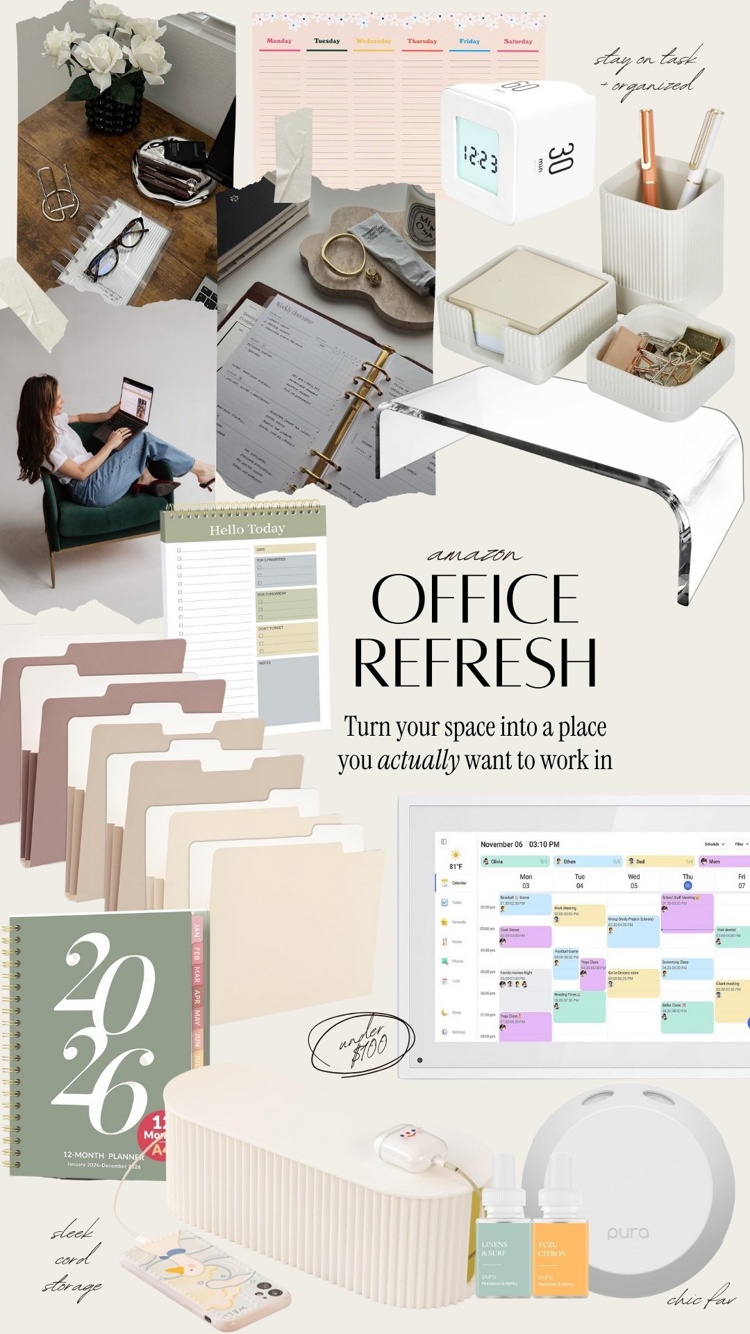 Amazon office refresh! Turn your space into a place you actually want to work in.

#LTKHome #LTKFindsUnder50 #LTKWorkwear