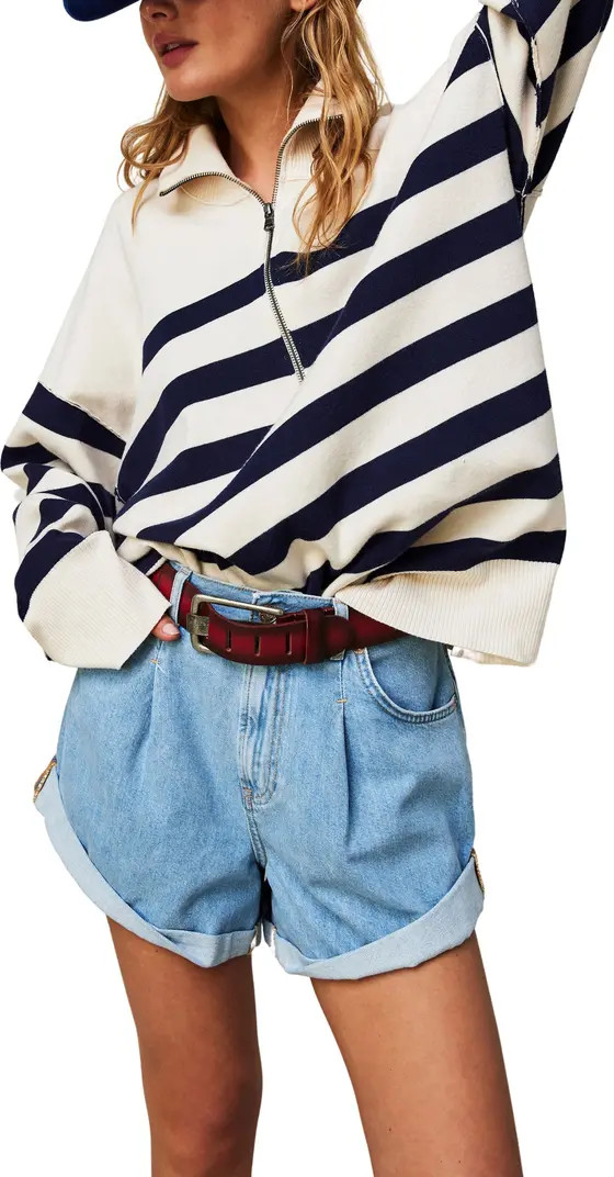 Free People Danni Roll Cuff Denim Shorts | Nordstrom | Nordstrom