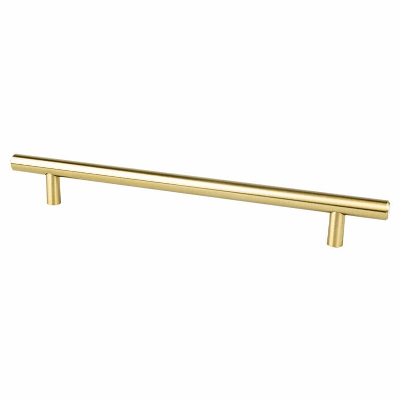 Berenson 0834-2-P Tempo 7-9/16 Inch Center to Center Bar Cabinet Pull from the C Modern Brushed Gold | Build.com, Inc.