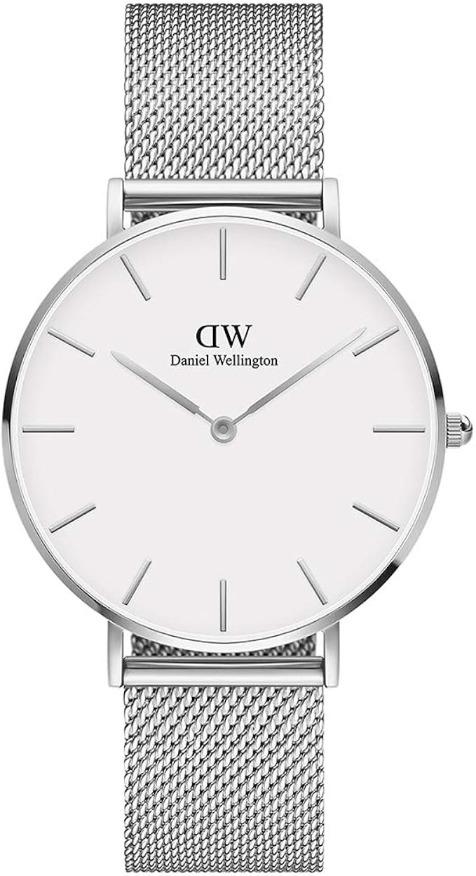 Daniel Wellington Petite Sterling Watch, Silver Mesh Bracelet | Amazon (US)