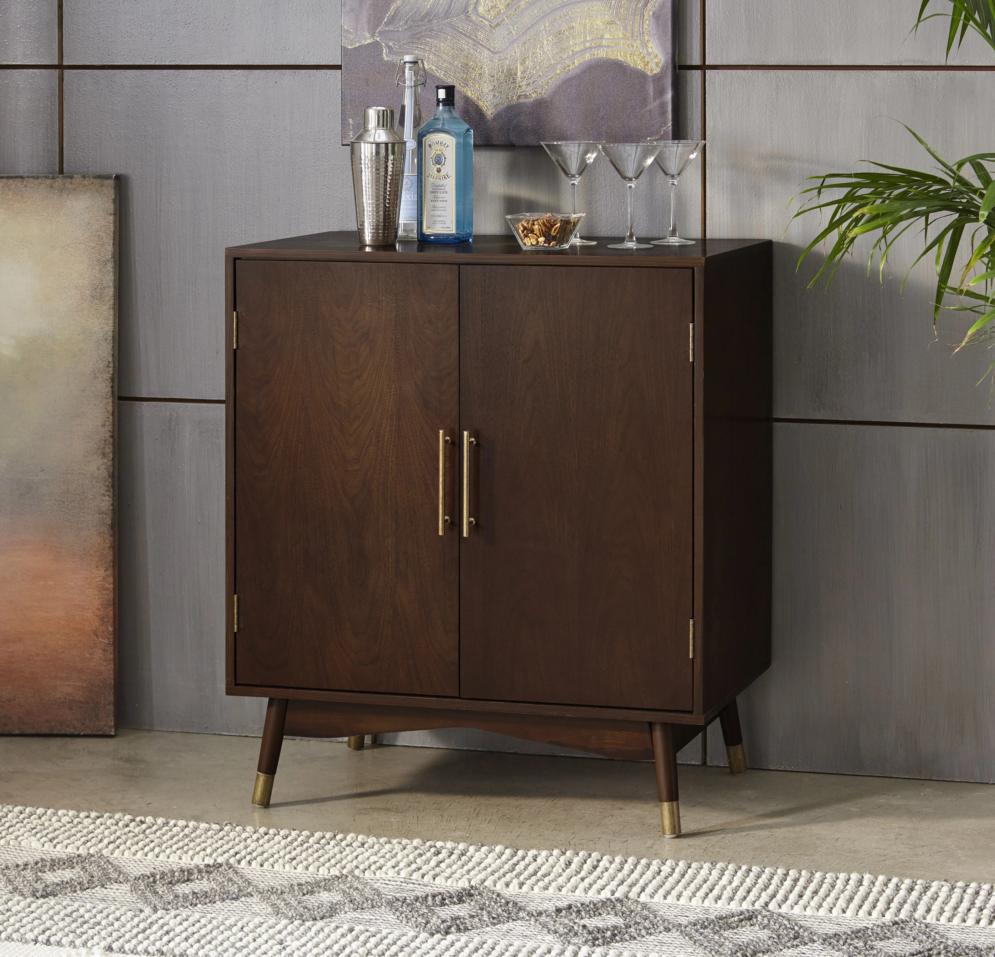 Swasey 32'' Bar Cabinet | Wayfair North America