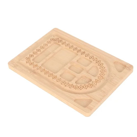 Bead Board Durable Exquisite Bamboo Bead Design Board Multipurpose Beading Tray for Bracelet Jewelry Making | Walmart (US)