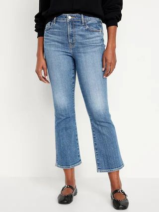 High-Waisted 90s Cropped Flare Jeans for Women | Old Navy (US)